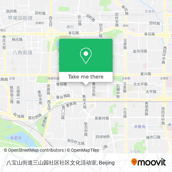 八宝山街道三山园社区社区文化活动室 map