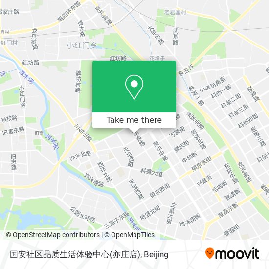 国安社区品质生活体验中心(亦庄店) map