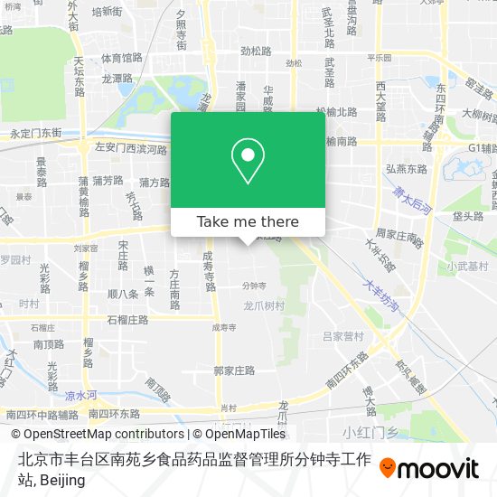 北京市丰台区南苑乡食品药品监督管理所分钟寺工作站 map
