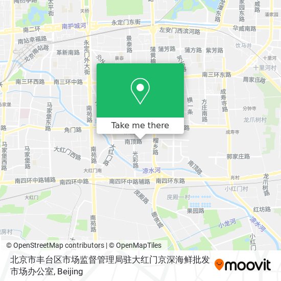 北京市丰台区市场监督管理局驻大红门京深海鲜批发市场办公室 map