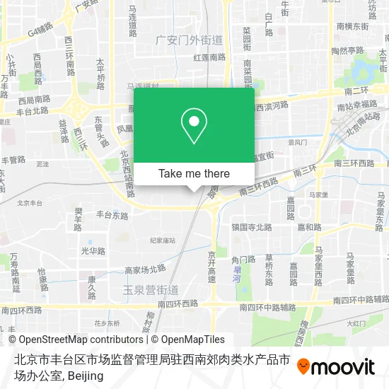 北京市丰台区市场监督管理局驻西南郊肉类水产品市场办公室 map