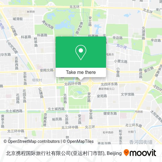 北京携程国际旅行社有限公司(亚运村门市部) map