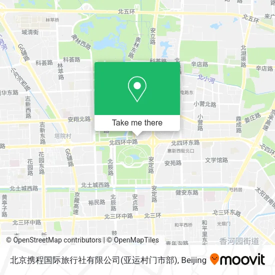 北京携程国际旅行社有限公司(亚运村门市部) map