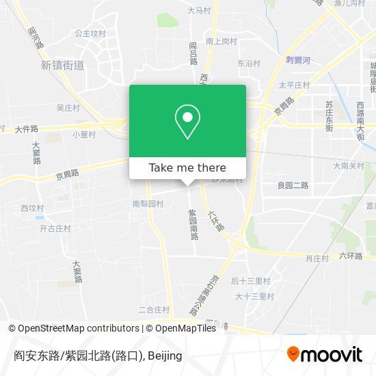 阎安东路/紫园北路(路口) map