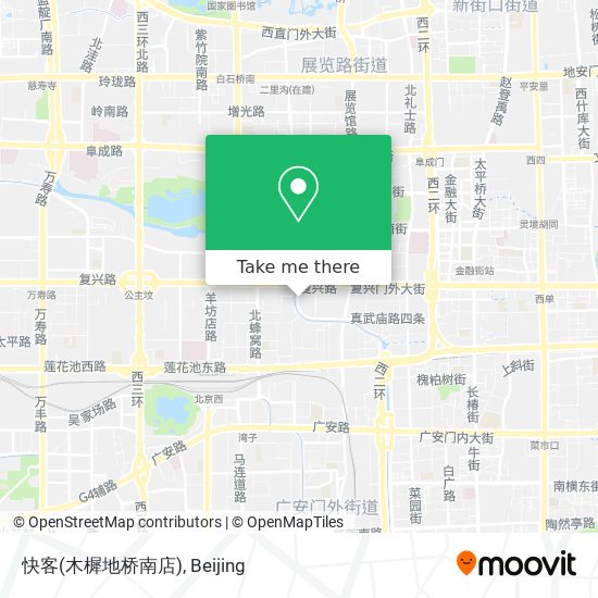 快客(木樨地桥南店) map