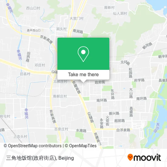 三角地饭馆(政府街店) map