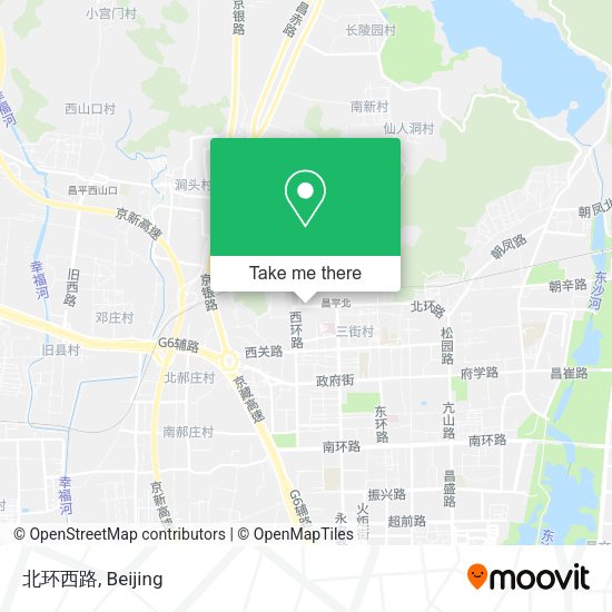 北环西路 map