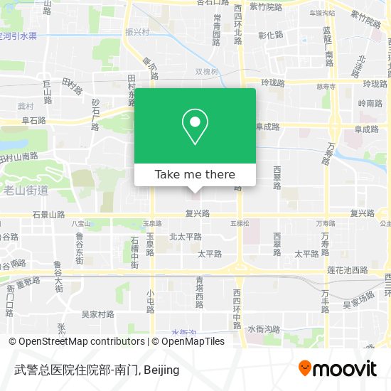 武警总医院住院部-南门 map