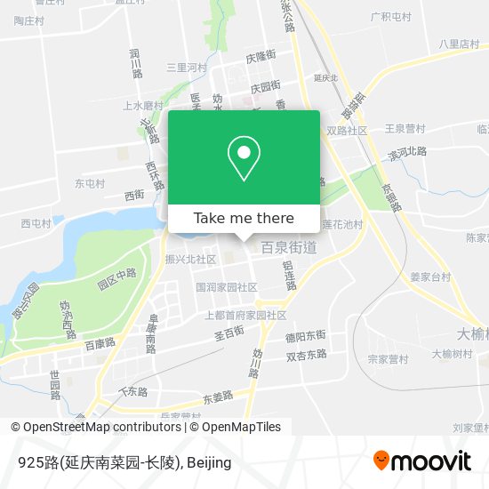 925路(延庆南菜园-长陵) map