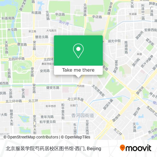 北京服装学院芍药居校区图书馆-西门 map