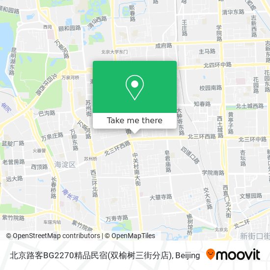北京路客BG2270精品民宿(双榆树三街分店) map