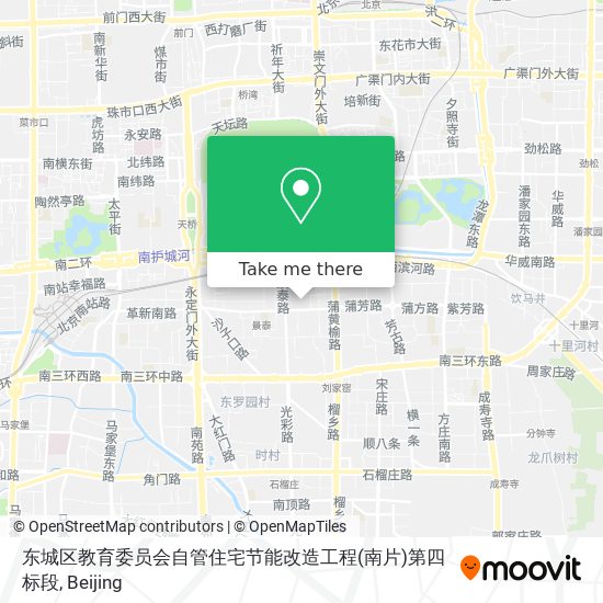 东城区教育委员会自管住宅节能改造工程(南片)第四标段 map
