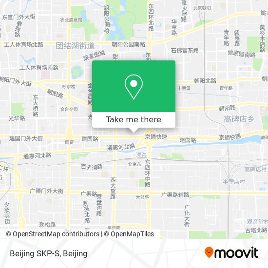 Beijing SKP-S map