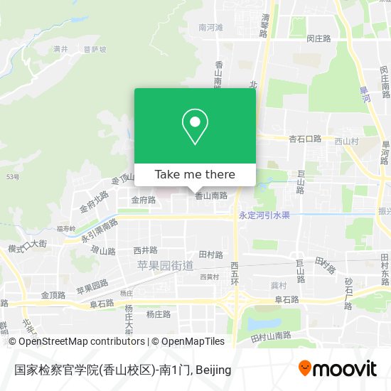国家检察官学院(香山校区)-南1门 map