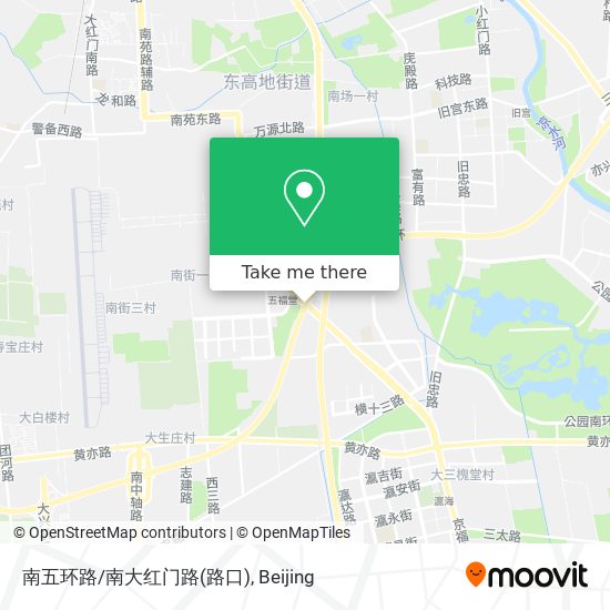 南五环路/南大红门路(路口) map