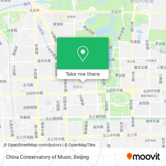 China Conservatory of Music map