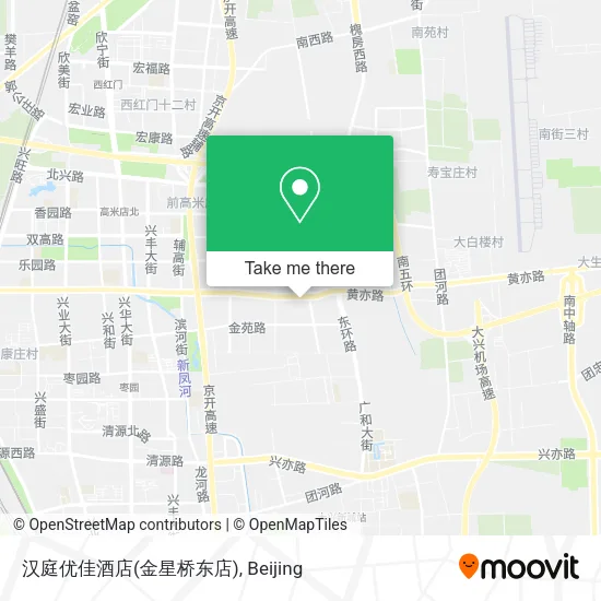 汉庭优佳酒店(金星桥东店) map
