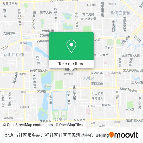 北京市社区服务站吉祥社区社区居民活动中心 map