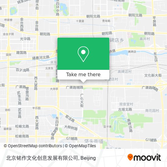 北京铭作文化创意发展有限公司 map