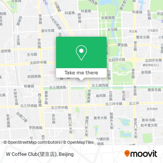 W Coffee Club(望京店) map