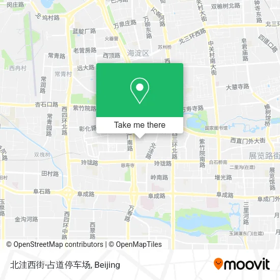 北洼西街-占道停车场 map