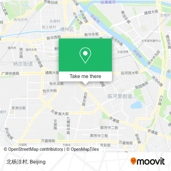 北杨洼村 map