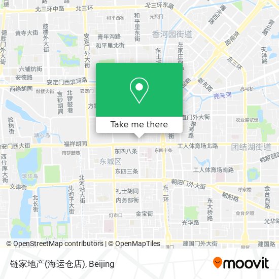 链家地产(海运仓店) map