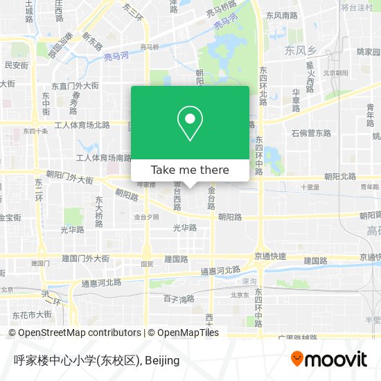 呼家楼中心小学(东校区) map
