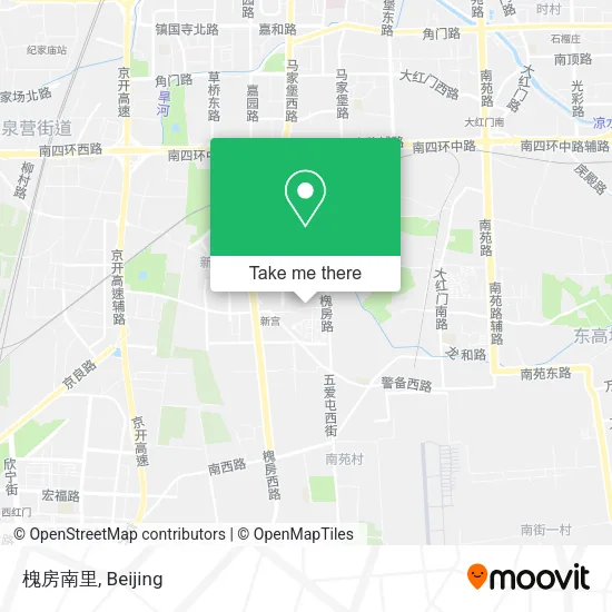 槐房南里 map