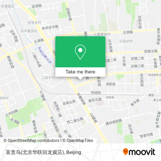 富贵鸟(北京华联回龙观店) map