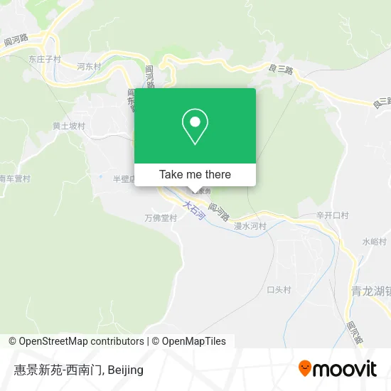 惠景新苑-西南门 map
