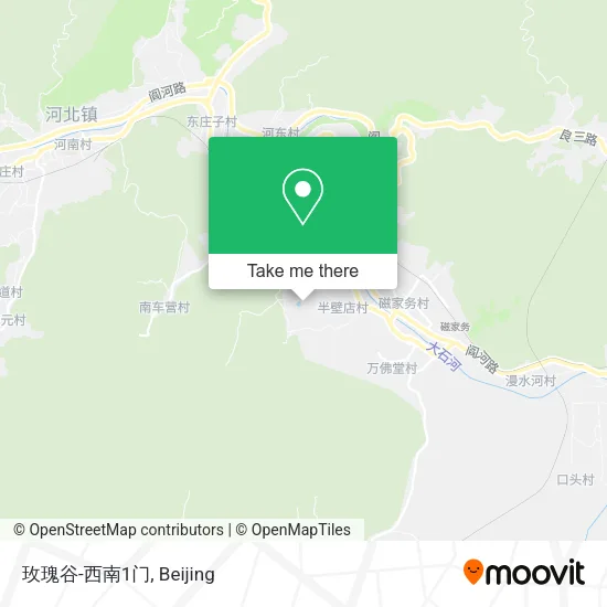 玫瑰谷-西南1门 map