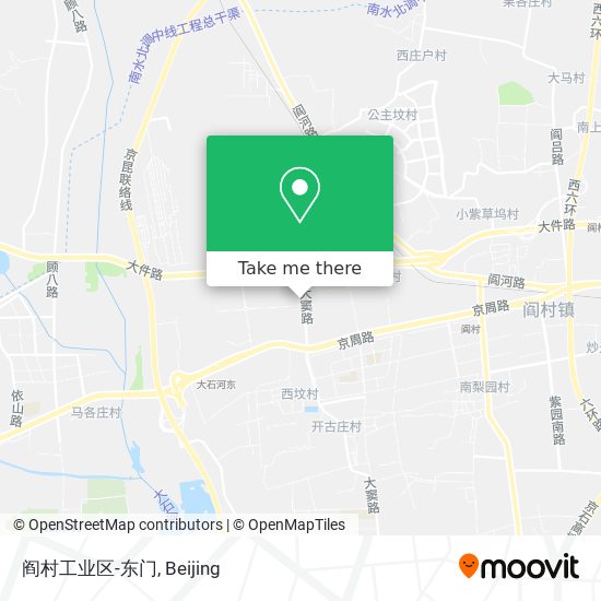 阎村工业区-东门 map