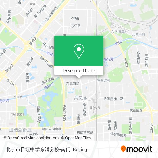 北京市日坛中学东润分校-南门 map