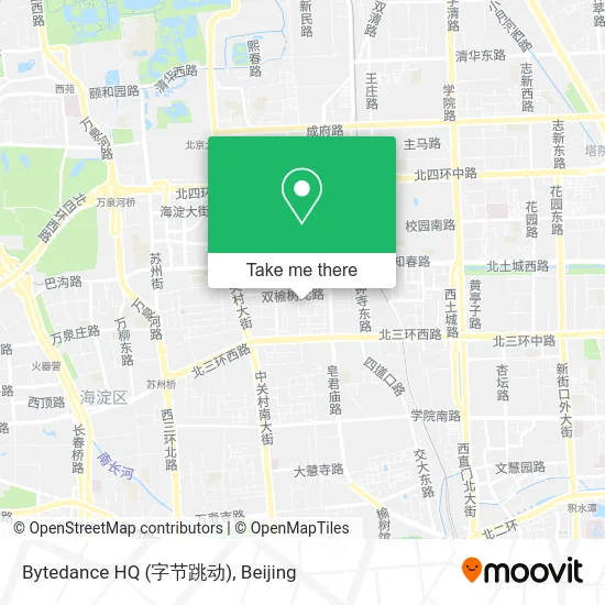 Bytedance HQ (字节跳动) map