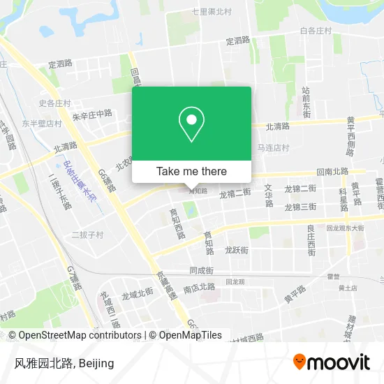 风雅园北路 map