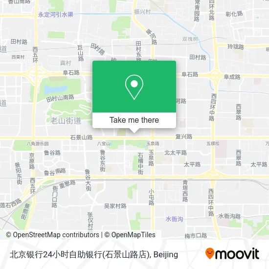 北京银行24小时自助银行(石景山路店) map