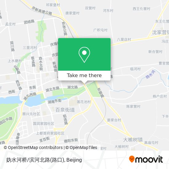 妫水河桥/滨河北路(路口) map
