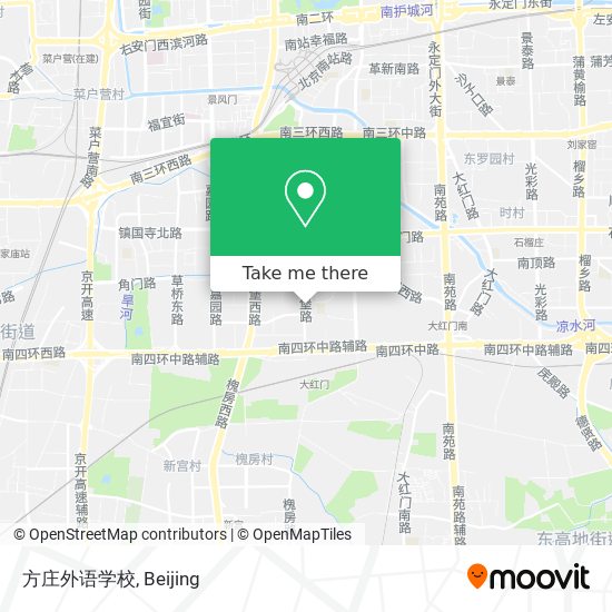 方庄外语学校 map
