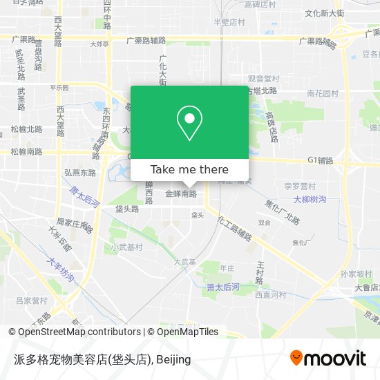 派多格宠物美容店(垡头店) map