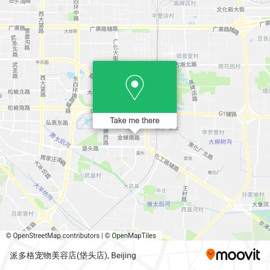 派多格宠物美容店(垡头店) map