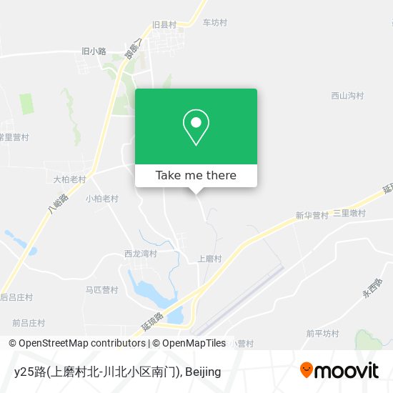 y25路(上磨村北-川北小区南门) map