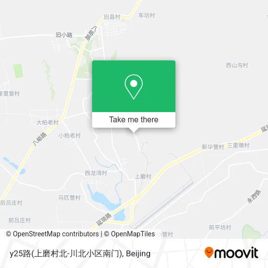 y25路(上磨村北-川北小区南门) map