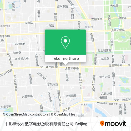中影新农村数字电影放映有限责任公司 map