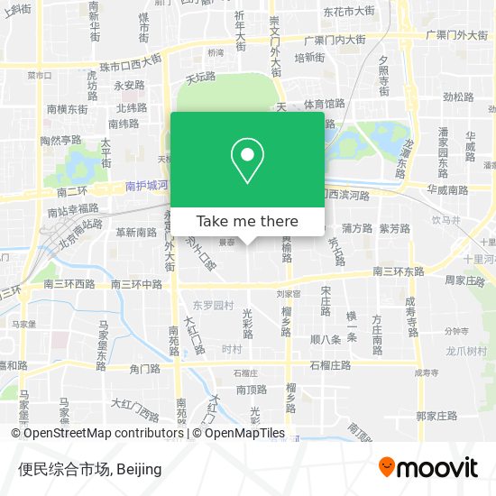 便民综合市场 map