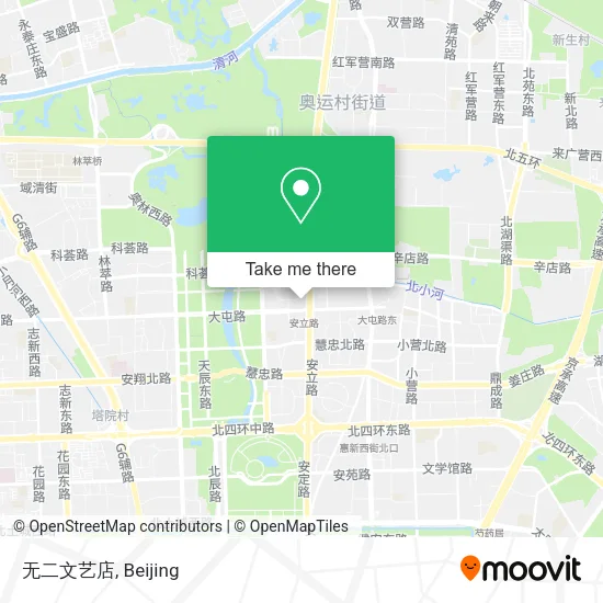 无二文艺店 map