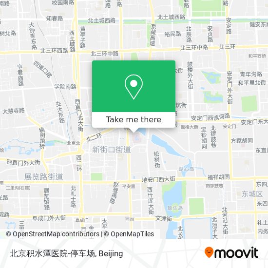 北京积水潭医院-停车场 map