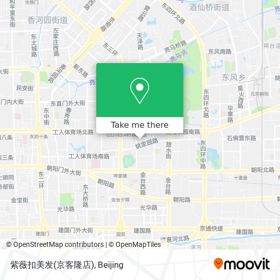 紫薇扣美发(京客隆店) map