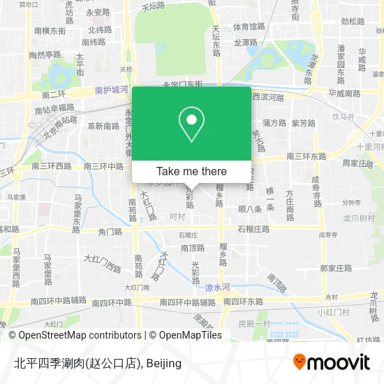 北平四季涮肉(赵公口店) map