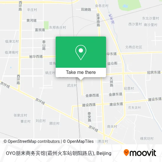OYO朋来商务宾馆(霸州火车站朝阳路店) map